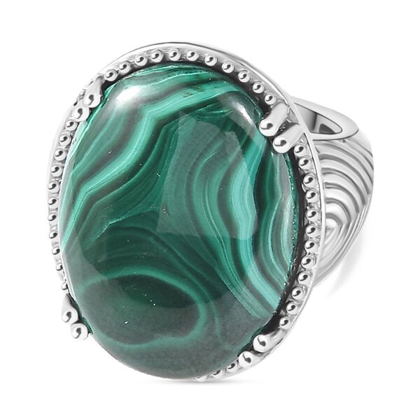 Malachit Ring - 30,11 ct. image number 0