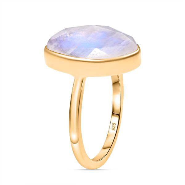 Regenbogen Mondstein Ring - 7,70 ct. image number 5