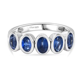 D'Joy Kyanit Ring 925 Silber platiniert (Größe 18.00) ca. 1,63 ct