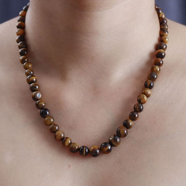 Tigerauge Halskette, 50 cm - 191 ct. image number 3