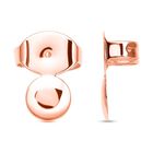 Größer Ohrring-Verschluss in rosévergoldetem Silber image number 1
