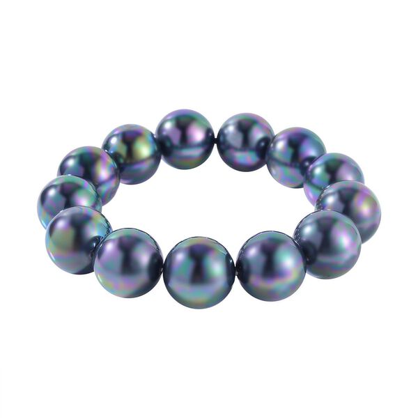 Tahiti Muschelkernperle Armband, 18 cm