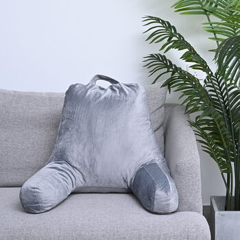 SERENITY NIGHT: Lesekissen mit F&uuml;llung aus Memory Foam, Grau