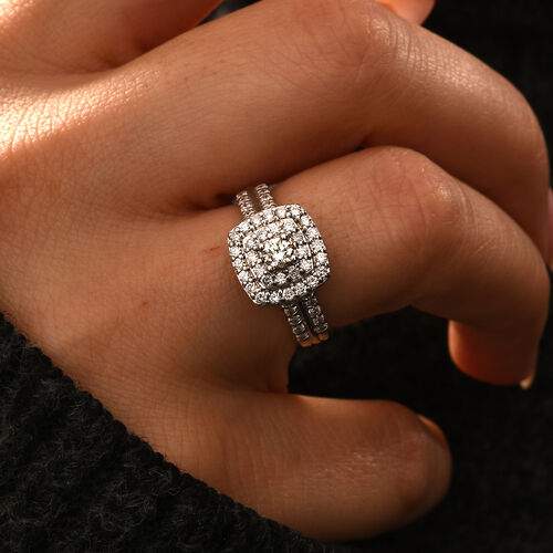 LUXURIANT DIAMOND- SI-GH Labor Diamant Ring in 417 Weißgold - 0,75 ct. image number 1