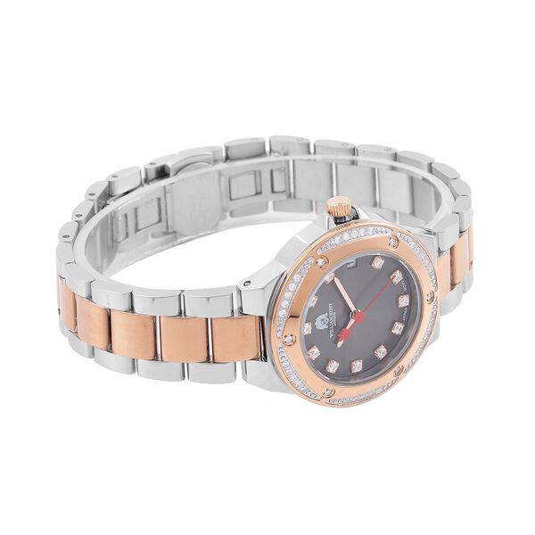 William Hunt - Moissanit-Akzent-Uhr mit japanischem Miyota-Uhrwerk - 0,20 ct. image number 5