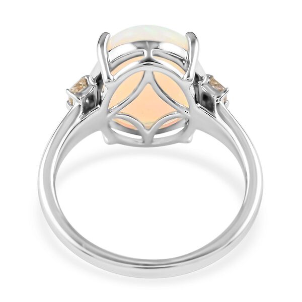 LUXORO AAA nat&uuml;rlicher, &auml;thiopischer Welo Opal und Diamant Ring in 585 Gold - 3,90 ct. image number 9