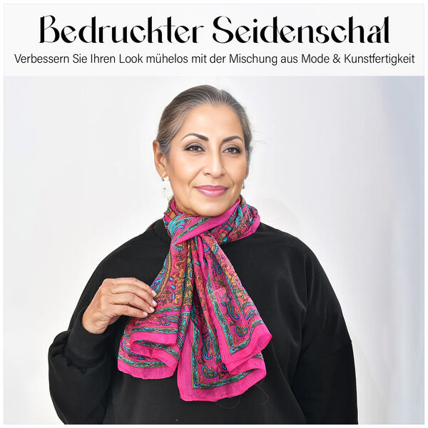 Schal aus Seide, rosa image number 3