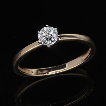 LUXORO IGI zertifizierter VS-GH Labor Diamant Ring in 585 Gelbgold - 0,50 ct.