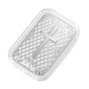 999 Platin-Folie mit Bibel-Motiv, 300mg, 3,1x4,5cm