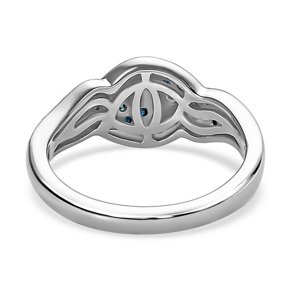Blauer und weißer Diamant-Ring - 0,33 ct. image number 5