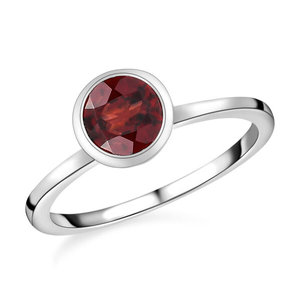 Roter Granat-Ring, 925 Silber  ca. 0,99 ct image number 4