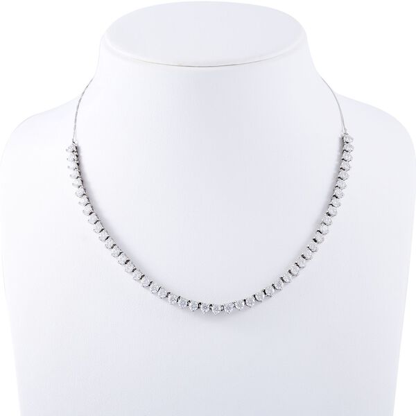 Moissanit Halskette, ca. 45 cm, 925 Silber ca. 10.34 ct image number 1