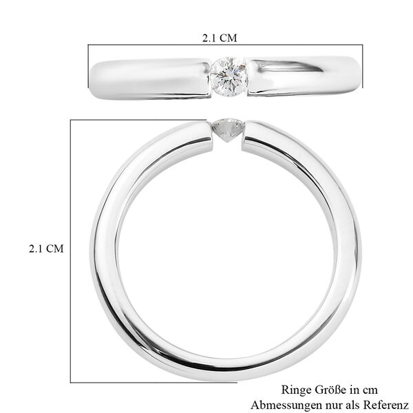 RHAPSODY Diamant IGI zertifiziert VS E-F Spannfassung Ring 950 Platin  ca. 0,10 ct image number 7