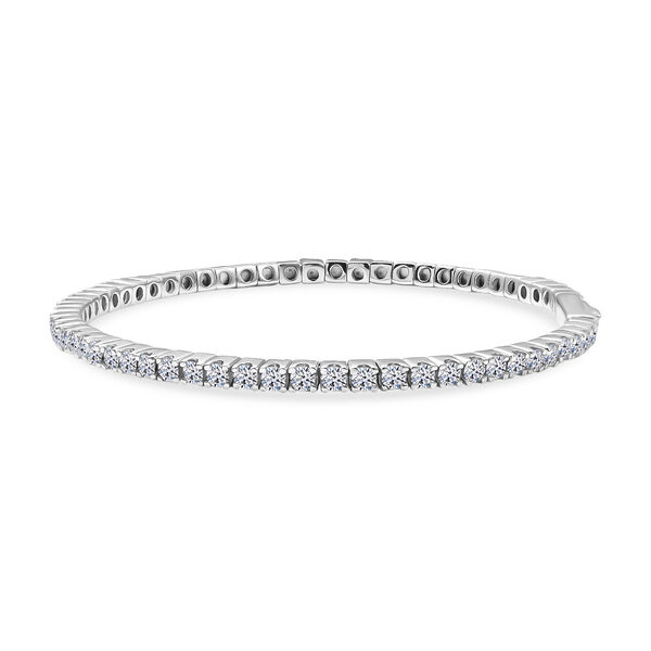 LUXURIANT SGL zertifizierter SI-GH Labor Diamant 19cm Armreif, 925 Silber rhodiniert - 5 ct. image number 3