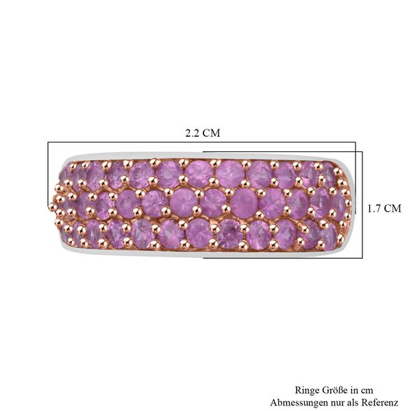 AA rosa Saphir Ring - 1,48 ct. image number 6