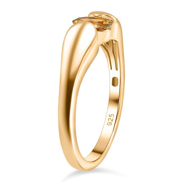 AA Natürlicher goldener Tansanit Ring - 0,42 ct. image number 4