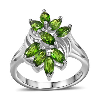 Nat&uuml;rlicher Chromdiopsid-Ring - 0,90 ct.