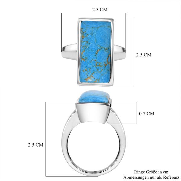 EverTrue blauer Türkis Ring - 9,16 ct. image number 6