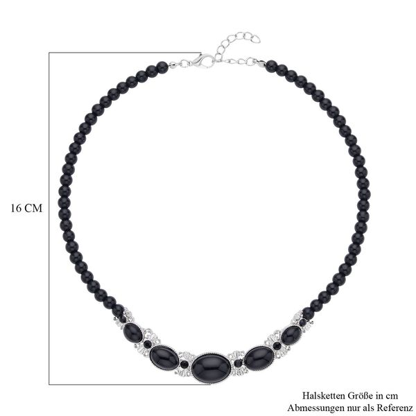 Beads of Grace schwarze Achat-Halskette image number 4