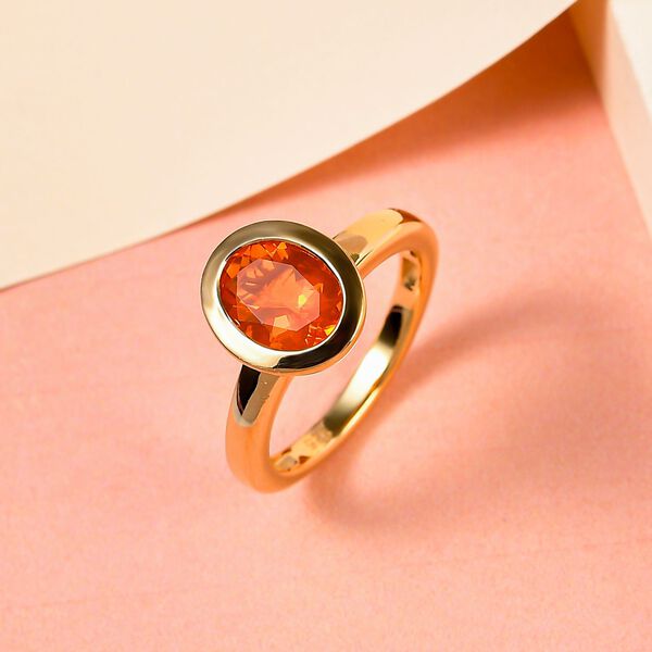 Crimson Feueropal Ring - 1,28 ct. image number 2