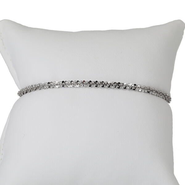 ROCK D/C 925 Silber rhodiniert Armband ca. 18 cm +2.5 cm extender, ca. 5,31g