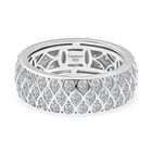 LUXURIANT DIAMOND - Lab Grown Diamant SI-GH SGL zertifiziert Ring 925 Silber rhodiniert (Größe 16.00) ca. 1,00 ct