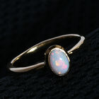 Natürlicher Äthiopischer Opal Ring 925 Silber vergoldet  ca. 0,43 ct image number 1