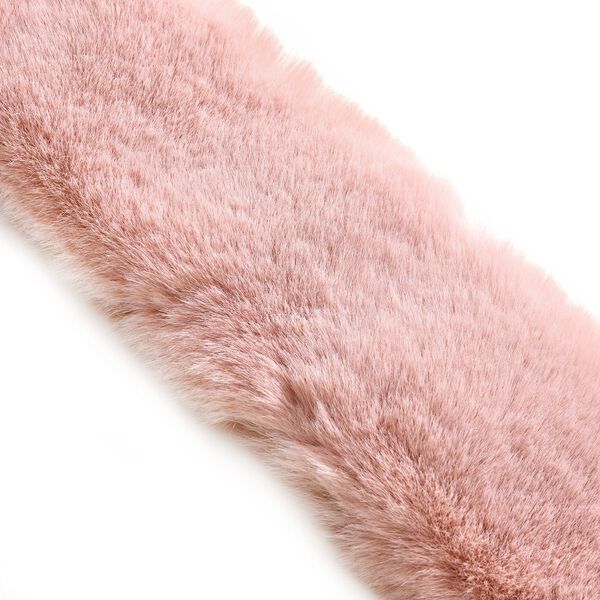 Flauschiger Kunst-Nerzpelz-Schlaufenschal, 89x11cm, Rosa image number 5