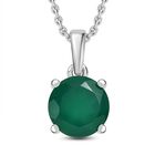 Verde Onyx Schmuckset Edelstahl ca. 3,14 ct.