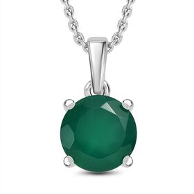 Verde Onyx Anhänger mit 50cm Kette - 5 ct.