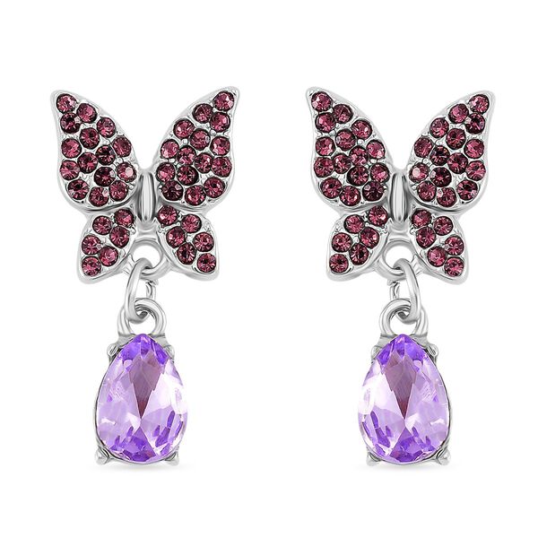 5er-Schmuckset - Charmantes Design, Mehrfarbiger Kristall, Eisen image number 9