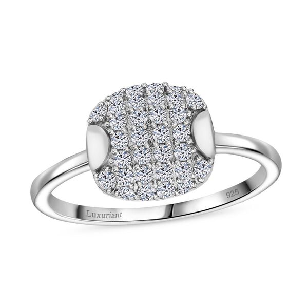 LUXURIANT SGL zertifizierter SI-GH Labor Diamant Ring, 925 Silber rhodiniert - 0,50 ct. image number 2