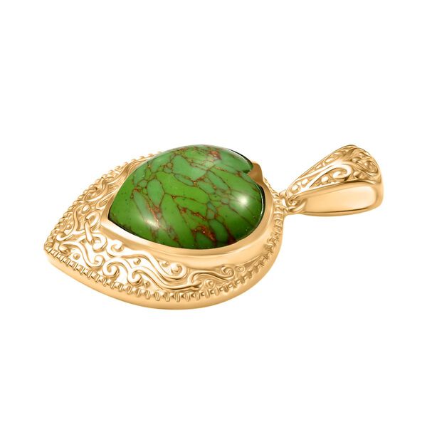 EverTrue grüner Türkis Anhänger - 16,82 ct. image number 3