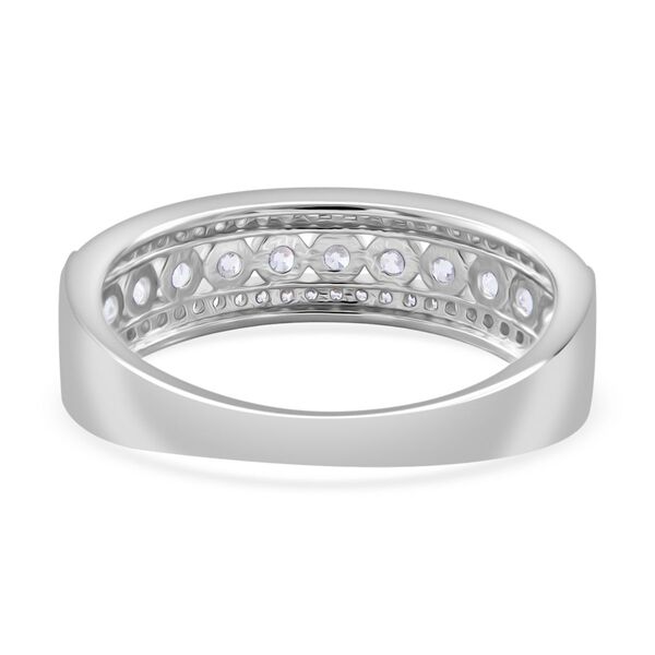 LUSTRO STELLA - Wei&szlig;er Zirkonia Ring 925 Silber rhodiniert (Gr&ouml;&szlig;e 19.00) image number 3