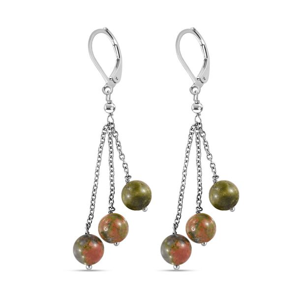 Unakite Ohrringe - 10 ct. image number 4