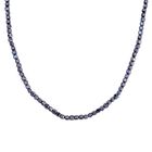 Terahertz Halskette ca. 50 cm 925 Silber rhodiniert ca. 75.00 ct