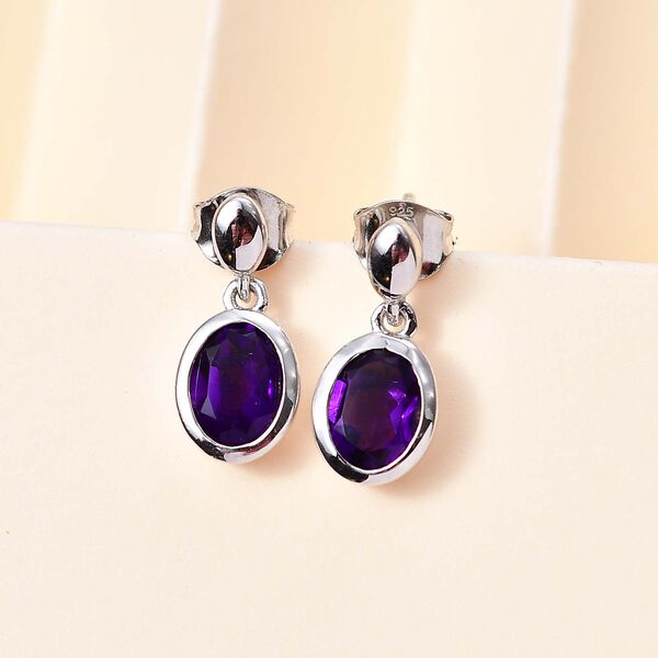 Afrikanische Amethyst-Ohrringe - 2,21 ct. image number 2