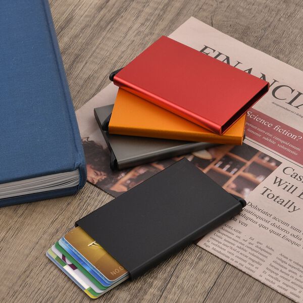 4er Set - Kartenhalter mit RFID-Schutz, warme Töne image number 5