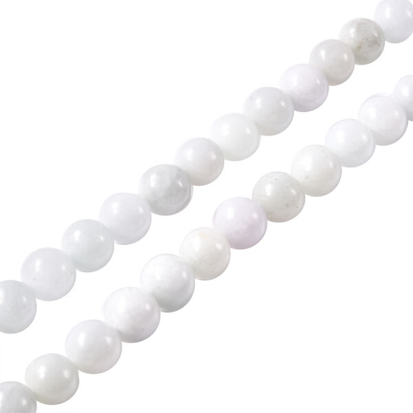 JARDIN-KOLLEKTION - schwarze Perlmutt, weiße Jade und Zirkon-Halskette, 50 cm, 925 Silber rhodiniert ca. 275,31 ct image number 5