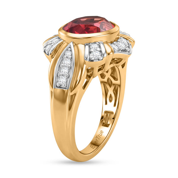 EverTrue Sunset Triplett Quarz und Zirkon zweifarbiger Ring - 4,32 ct. image number 4