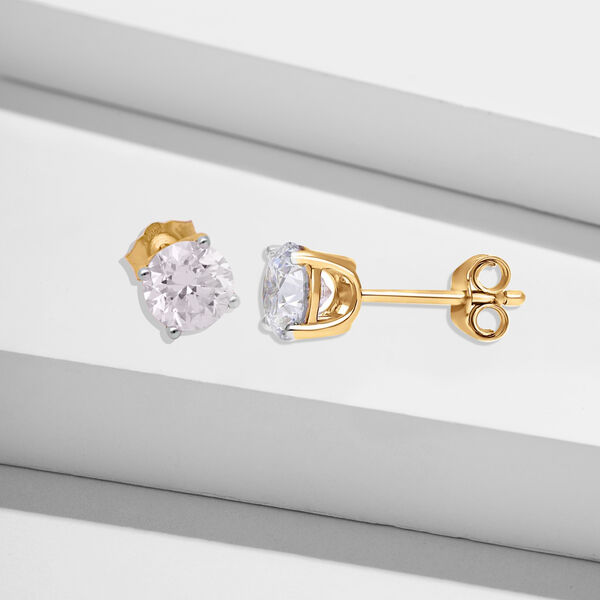 LUXURIANT IGI zertifizierte SI GH Labor-Diamant-Ohrringe - 2 ct. image number 7