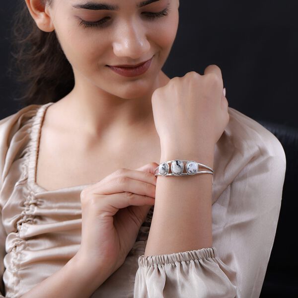 Wei&szlig;er B&uuml;ffel-Armreif, 19 cm - 15,55 ct. image number 3