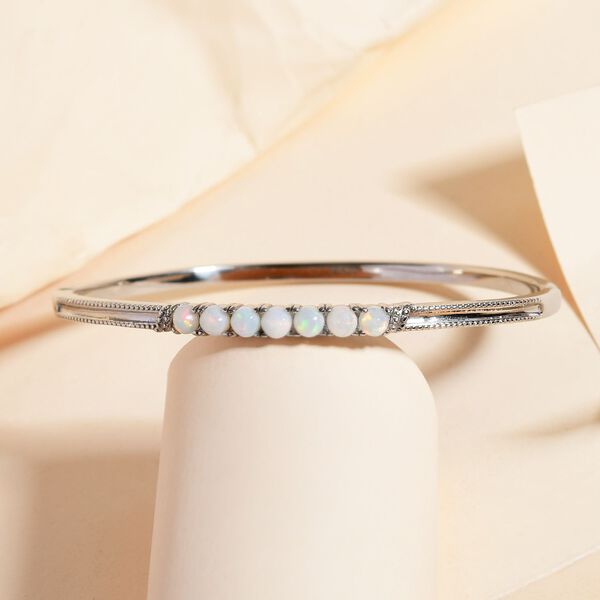 AA nat&uuml;rlicher, &auml;thiopischer Welo Opal-Armreif, 19 cm - 1,38 ct. image number 2