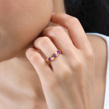 Ilakaka Rosa Saphir und Zirkon Ring - 2,04 ct.