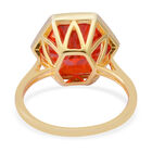 LUSTRO STELLA Roter Zirkonia Ring 925 Silber vergoldet  ca. 11,87 ct image number 3