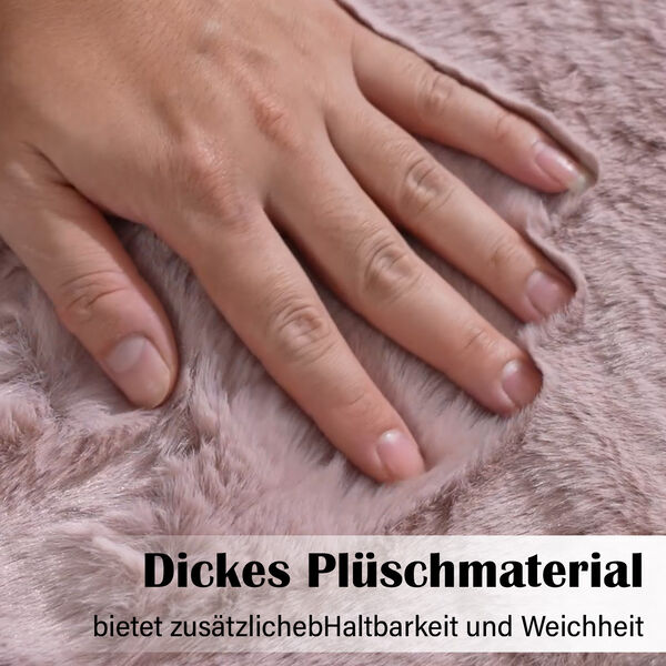 Superweicher Teppich, 1200 GSM, echtes Anti-Rutsch-Material, 60 x 90 cm, Rosa image number 3