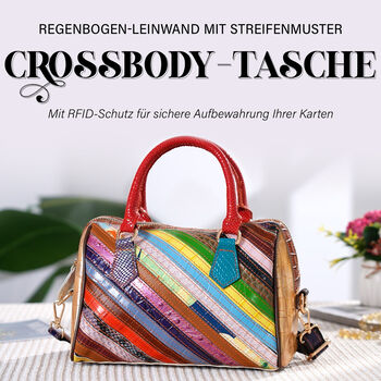 Chaos by Elsie- Crossbody Tasche aus echtem Leder mit RFID Schutz