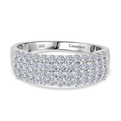 LUXURIANT DIAMOND - Lab Grown Diamant SI-GH SGL zertifiziert Ring 925 Silber rhodiniert (Größe 18.00) ca. 1.00 ct image number 0