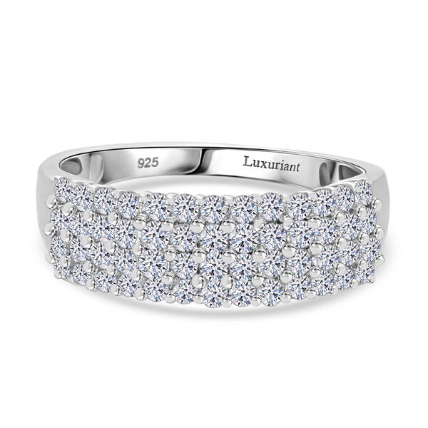 LUXURIANT DIAMOND - Lab Grown Diamant SI-GH SGL zertifiziert Ring 925 Silber rhodiniert (Größe 18.00) ca. 1.00 ct image number 0