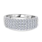 LUXURIANT DIAMOND - Lab Grown Diamant SI-GH SGL zertifiziert Ring 925 Silber rhodiniert (Größe 18.00) ca. 1.00 ct